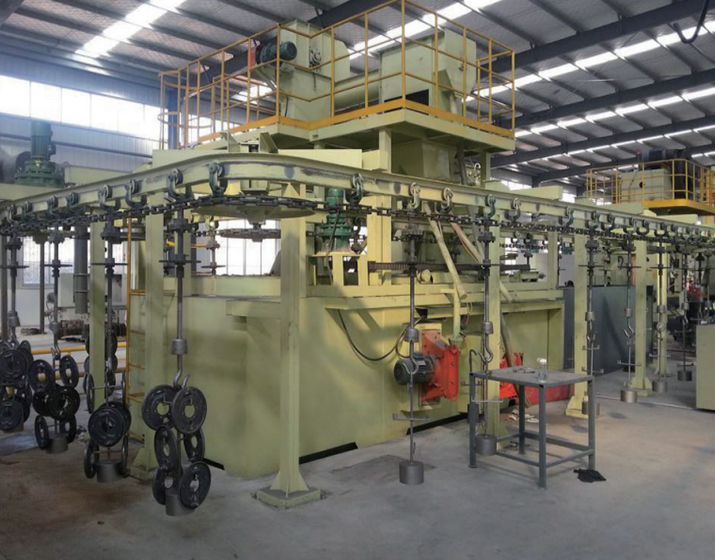 LY-Q38系列吊鏈連續式、 步進式拋丸清理機